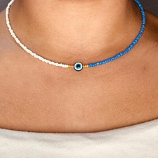 Perlenkette Nazar Chocker Kette Halskette Sommer