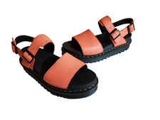 Dr. Martens Damen Leder Sandalen Plateau mit Schnalle Farbe koralle Größe 40 NEU