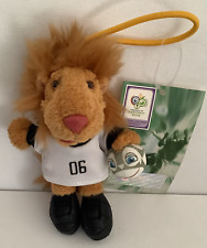 NICI Goleo Plüsch Löwe 12 cm Fußball Fifa WM 2006 Plüschtier mit weißem Trikot