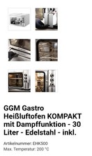 Bartscher Heißluftofen V7/0717 Gastronomie 20 x benutzt