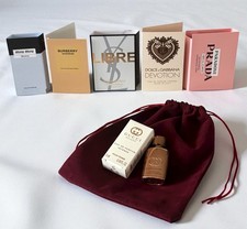 Nikolaus Geschenk Set 7 teilig Parfum Frauen + Samtsäckchen Prada Gucci