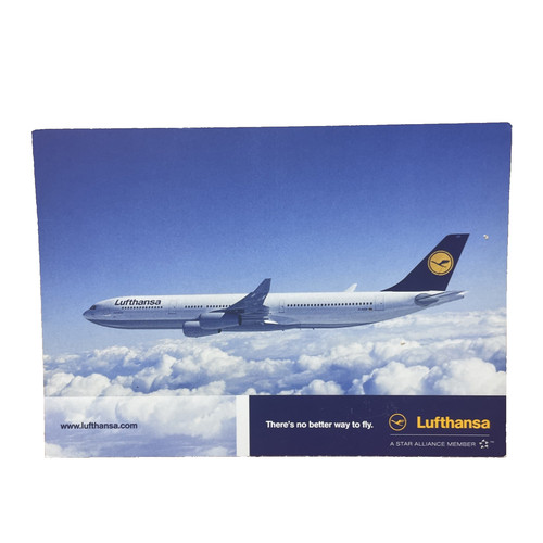 Postkarte flugzeug airline - postkarte,
