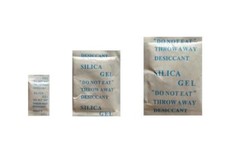 Silica Gel Trockenmittel 1g / 5g / 10g Beutel, Tyvek, staubd. - Menge nach Wahl