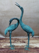 Bronzefiguren 2x Reiher