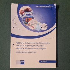IHK Textband Marketing Industriemeister Printmedien Medienfachwirt Print Digital