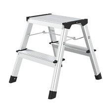 flexilife Aluminium Tritthocker Tritt Leiter Trittleiter Klapptritt, bis 150 kg 