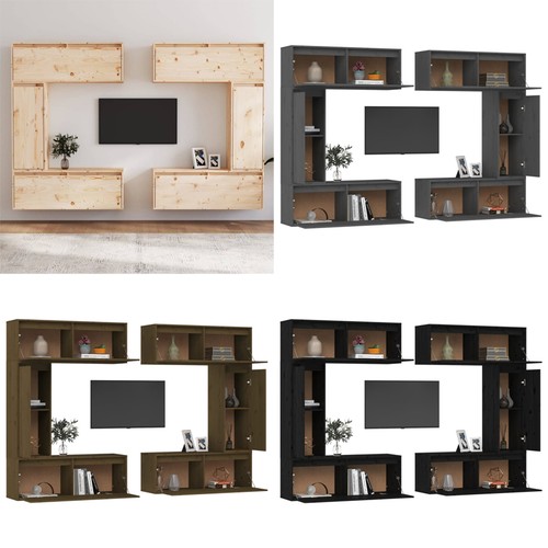 Schrank 6tlg massivholz - tv, 6tlg.
