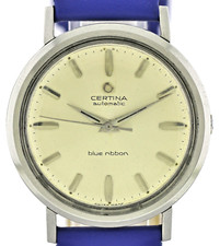 Klassische - CERTINA Automatic blue ribbon - Stahl Herrenuhr - 60er Jahre