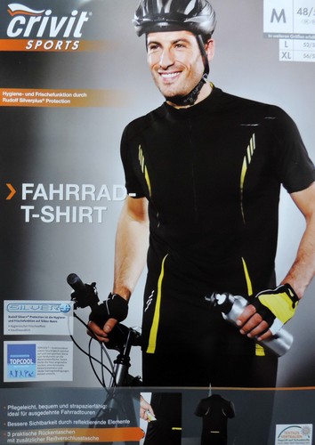 Herren fahrradshirt l - m,