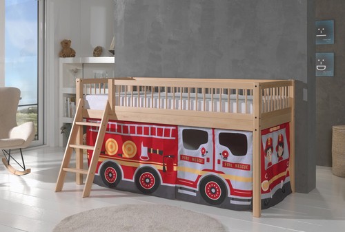 Halbhohes spielbett kinderbett - spielbett,