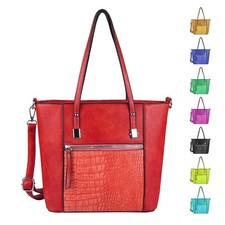 DAMEN TASCHE Kroko Shopper