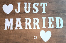 Girlande Banner Hochzeit Just