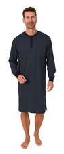 Herren Nachthemd Rundhals mit