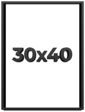30x40 Shadow Box Frame Black |