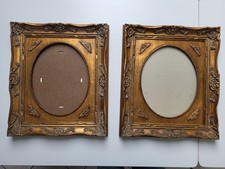 2 x Holzrahmen ca. 37 x 32 cm, für Bilder , Spiegel, Verzierungen,  Ornamente 