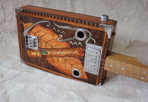 Cigarbox gitarre habanera - , ,,habanera