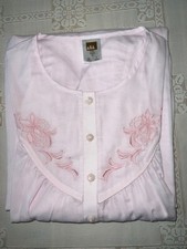 nachthemd rosa damen langarm Gr. 40/42 65% PY 35% BW