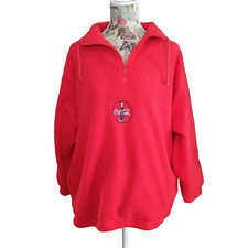 Coca Cola Fleece Pullover rot Gr M