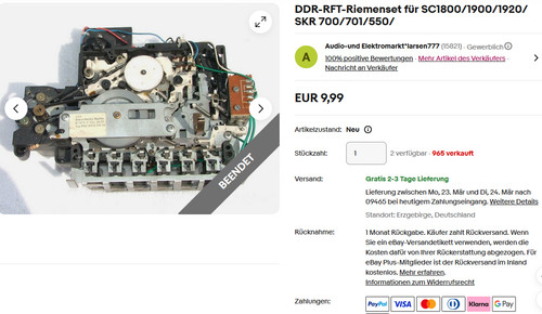 Ddr rft riemenset für - ddr-rft-riemenset,