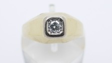 ART DECO RING Herrenring Gelb