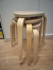 3x IKEA KYRRE hocker so gut wie neu, farbe birke