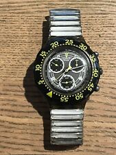 Swatch Aqua Chrono WATER POWER SBM100 aus dem Jahr 1994 * Neue Batterie