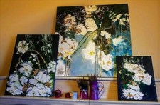 Abend Rosen Acryl