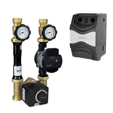 Pump group with actuator mixer