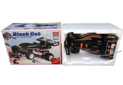 Black cat vintage buggy - black,