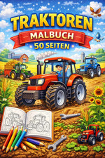 Malbuch Traktoren für Kinder