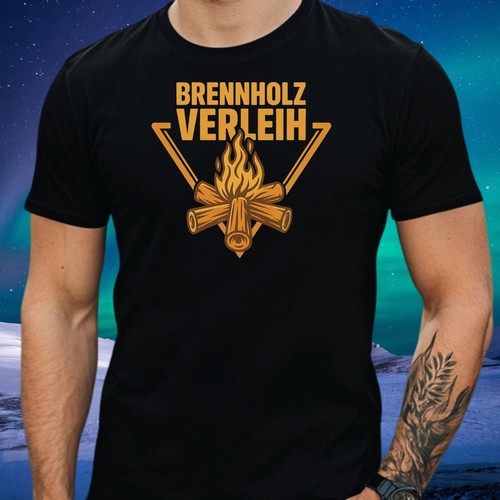 Herren shirt brennholz - herren, t-shirt