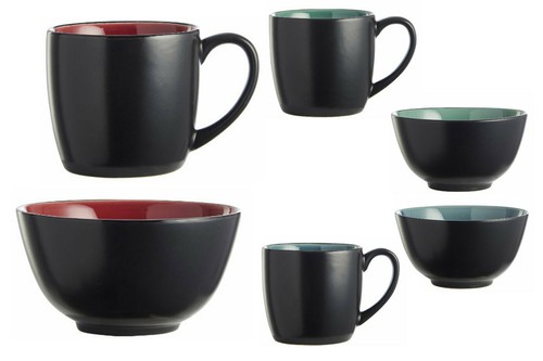 Steingut kaffeetasse - 4x, &