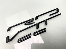 CORVETTE C8 / EMBLEM BADGE SCHRIFTZUG ZEICHEN LOGO / schwarz