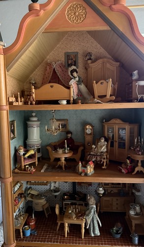 Puppenstube alt mit etagen - alt,