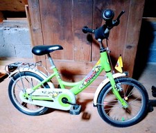 leichtes Puky Fahrrad 16 Zoll grün Gepäckträger Kinderfahrrad  höhenverstellbar
