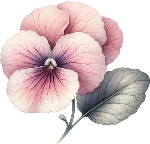 Bunte viola blume rose - bunte,