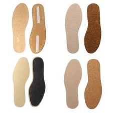Schuheinlagen aus Leder Kork Aktivkohle Latex Kokos Gr. 36-48 Sohlen 1 Paar