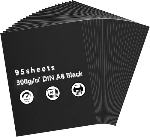 Stück schwarz blanko - a6,
