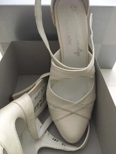 Pumps Damen Brautschuhe Grösse 37 Farbe: Whiteoff Pearl