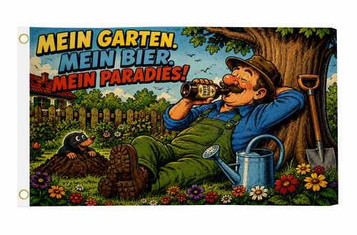 Fahne flagge mein garten - garten,