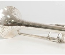 Conn 44H Vocabell Connqueror 1941 Jazz Tenorposaune Demon Boy Gravur