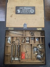 Adolf Hinzmann Dental Depot Zahntechnik Arzt Koffer Besteck 1905 Antik Berlin