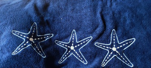 Badehandtuch blau mit - badehandtuch, 2x