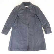 Sandro Übergangsmantel Damen Gr. 38 Lange Jacke Anorak Verwaschenes Schwarz