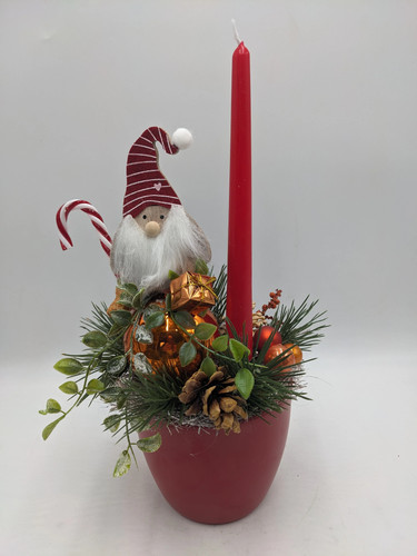 Weihnachtsgesteck kugel - weihnachtsgesteck,
