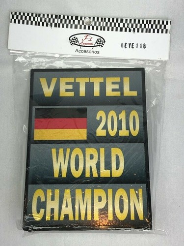 Vettel pit board 2010 - board,
