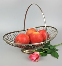 Versilberter Drahtkorb Schale