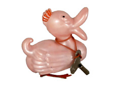 Hüpfente / Wackelente, 50er Jahre, Kunststoff, mit Schlüssel, funktionierend