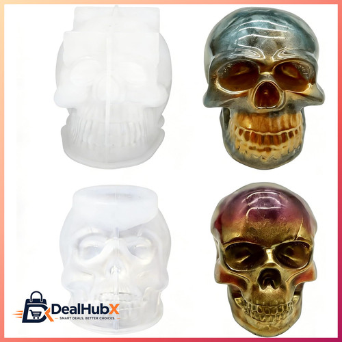 Silikonform totenkopf stück - totenkopf, 2