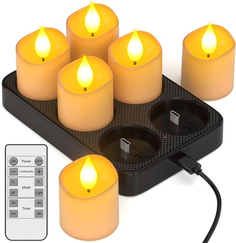 Yme aufladbare teelichter mit - aufladbare,